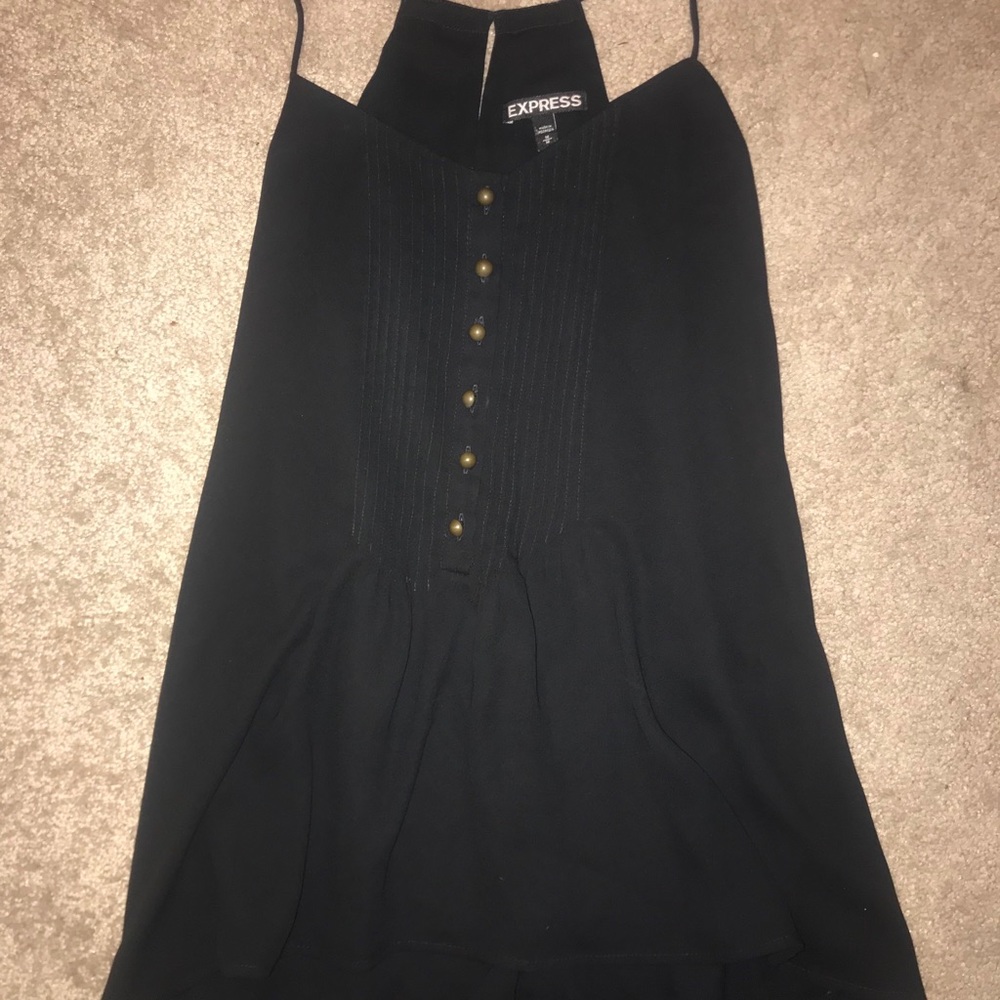 Black express spaghetti strap